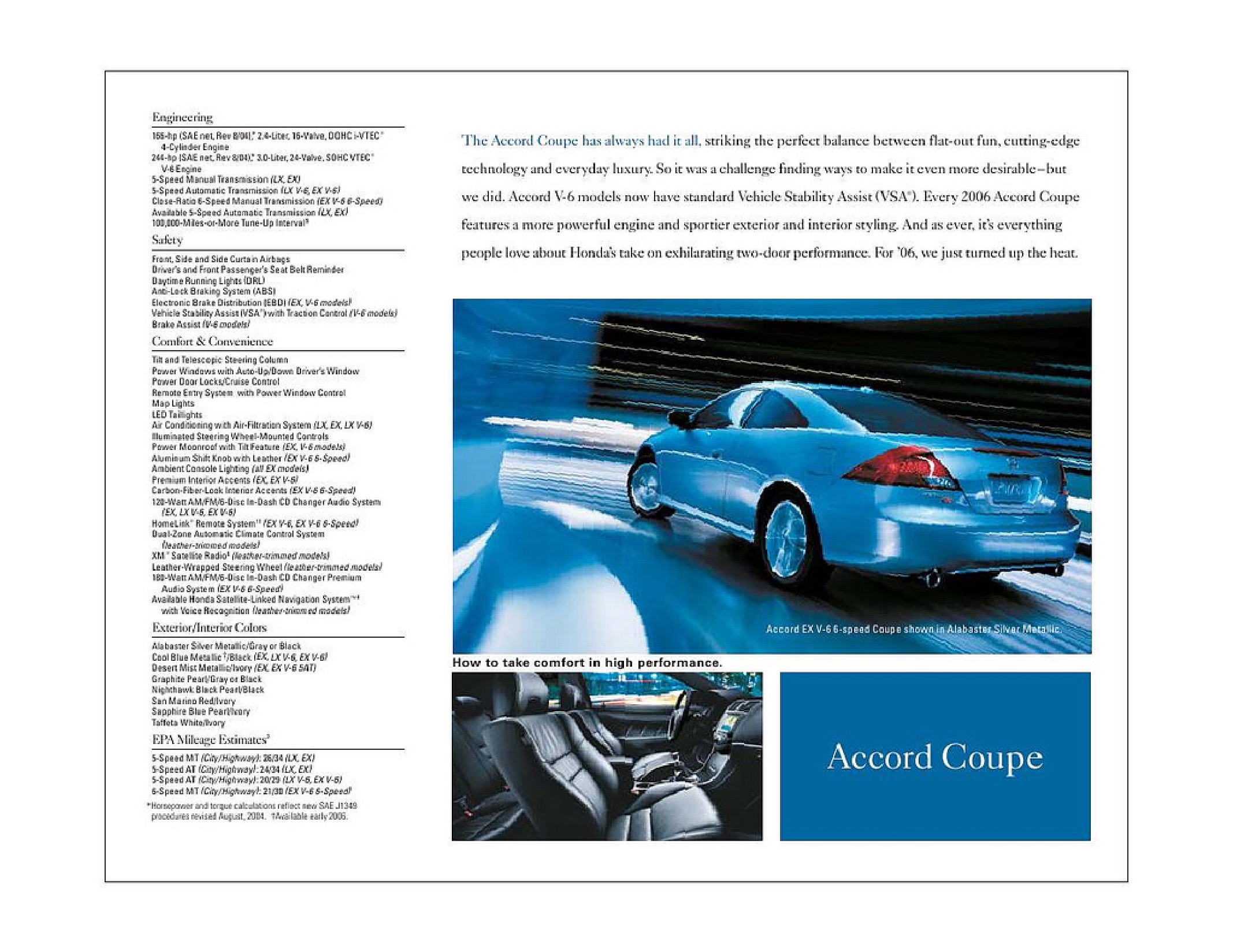 2006 Honda Brochure Page 22